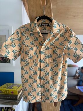 Monitaly Vacation Shirt - 100% cotton, Leaf (M)